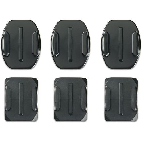 GoPro Curved + Flat Adhesive Mounts 3 Curved + 3 Flat Sticky GoPro Mounts